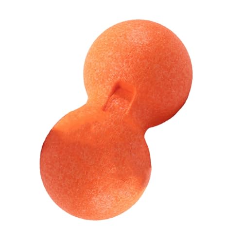 VICASKY Bola de Masaje Doble en Forma de Cacahuete de Espuma Epp Naranja para Tejido Profundo, Rodillo Muscular Fitness, Herramienta Terapéutica para Cuello, Espalda y Puntos Gatillo