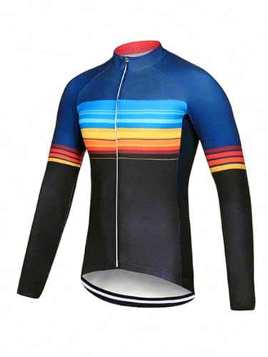 YIBIMOTTO Camiseta de ciclismo para hombre, manga corta, cremallera completa, camiseta de carreras, ropa de ciclismo de secado rápido, Qxf-0049, S