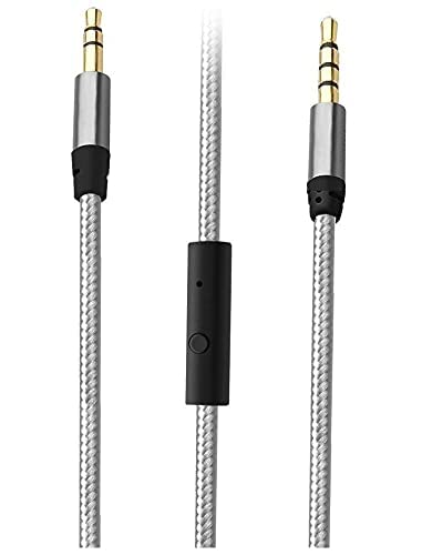 REDWIND Nylon Braided Wire 24K Gold Plated 3.5mm Aux Cable in-Line Mic Male to Male Audio Cable, Call Remote Control Support All Smartphone, Car Stereo, Headphone, Home Theater, & All Devices (B0C7MRJXQV) Amazon Price History, Amazon Price Tracker