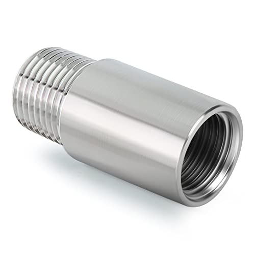 Taisher FC-487 2Pcs Stainless Steel Pipe Fittings, 1/2 Inch Npt Male X 1/2 Inch Npt Female Threaded thumb #1