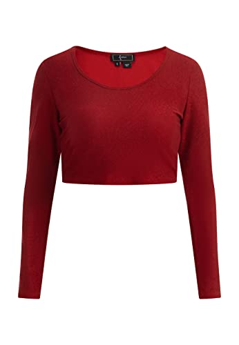 Haut en jersey court femme en maille extensible ultra douce et respirante