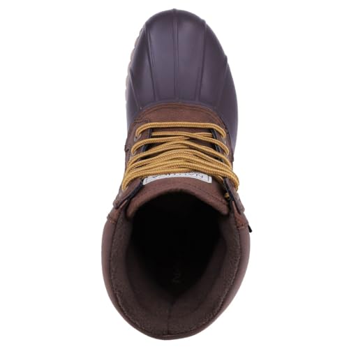 Nautica Mens Duck Boots Waterproof Shell Insulated Snow & Rain Boot -Lace-Up Winter Shoe- Channing (Wide/Medium Width) 5