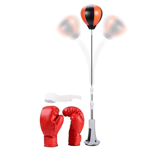 Suction Cup Punching Reflex Equipment - Boxing Speed Bag With Stand For Home Gym Office Fitness | Stress Relief Boxing Bag For B