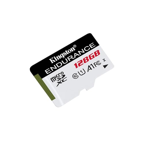 Kingston High Endurance 128GB MicroSD SDXC Flash Memory Card High Performance, 1080P, Full HD, tot 95MB/S Read, (SDCE/128GB)