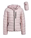 CANADA WEATHER GEAR Women's Puffer Jacket - Packable Bubble Coat, Water Resistant Outerwear Jackets for Women (XXS-M), Pink, X-Small