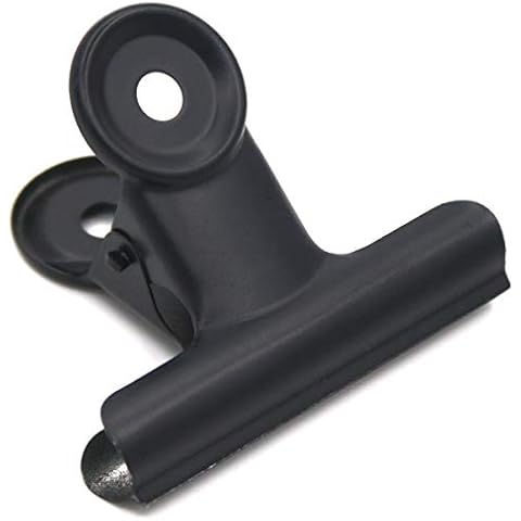 Coideal 12 Pack Large Black Bulldog Binder Büroklammern/Metallscharnierclip-Dateiklemmen für Kunsthandwerk, Lebensmittelbeutel, Zeichnungen, Fotos für zu Hause Küche und Büro Cover
