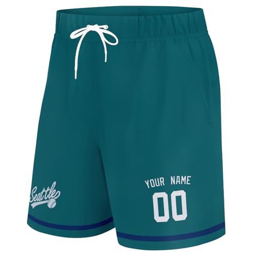 Image of ANTKING Swim Trunks Custom Name Number Beach Shorts for Men Youth Gifts