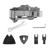 MOPFOL Angle Grinder to Oscillating Multi Tool Adapter Kit Thread Carbon Steel Converter Universal Head Adapter Metal for Cutting Grinding Polishing Trimming
