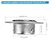 PATIKIL Soffit Vents 2.8 Inch, Stainless Steel Louvered Grille Cover Vent Flat Ducting Air Vent with Screen Mesh for HVAC Home Bathroom Office Ventilation