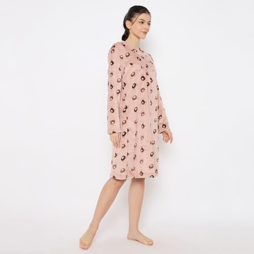 Image of CAMEY Women's Printed Nightgown, Long Sleeves, Nighty