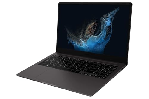 Image of Samsung Galaxy Book2 NP550 Laptop, 39.6cm (15.6 inch) FHD Display, 12th Gen Intel Core i5 / 16GB DDR4 RAM / 512GB SSD /Win-11 Pro /ms-Office / 1.8kg / Graphite, (NP550XED-KA4IN)