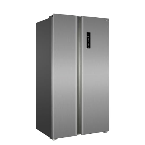 HYE American Fridge Freezer - Side By Side American Style Fridge Freezer, No Frost, 92cm Width, 505L Freestanding Design, Low Noise (37dB), Sleek Inox Finish, Ideal For Large Families - RF01AM505DS07 - Image 5