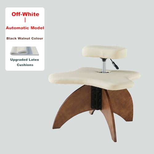 YYUINU Meditationsstühle, ADHS-Stühle, Bürostühle Mit Gekreuzten Beinen, Multifunktionale Kniestühle, Automatisches Heben, Um Eine Vielzahl Von Freien Körperhaltungen Zu Erfüllen,White