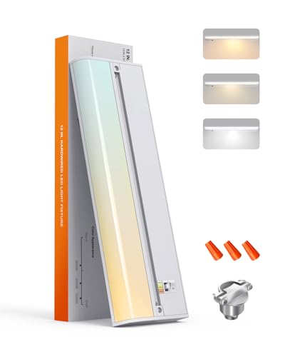 TheDeco 12 Inch LED Under Cabinet Lighting, Hardwired & Plug