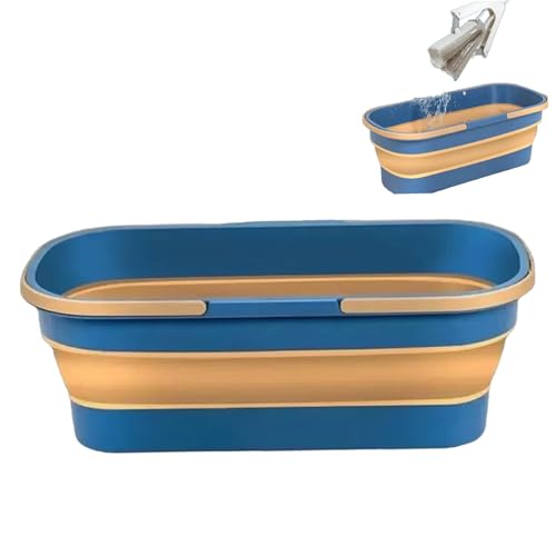 Cubo Plegable para fregona, Cubo de Limpieza Plegable con asa, diseño Que Ahorra Espacio para un fácil Almacenamiento y Transporte, Ideal para la Limpieza del hogar y del Suelo.