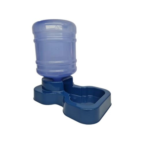 Bebedouro Pet Automático Grande Porte Com Bombona Galão de 10 Litros Cães e Gatos (Azul)