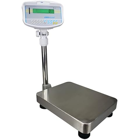 Adam Equipment GBK 130a Bench Check Weighing Scale, 130lb/60kg Capacity, 0.005lb/2g Readability Cover