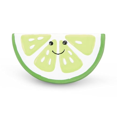 Petface Lime Latex Dog Toy with Built-In Squeaker, Durable Fetch Toy, Small (Pack of 1)