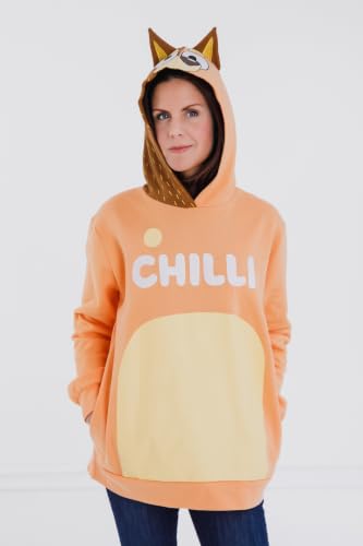 Image of Bluey Matching Family Cosplay Fleece Hooded Sweatshirt