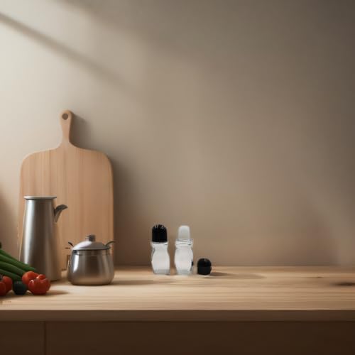 2 Packs Roll On Glass Bottles For Essential Oils with Plastic Roller Ball Empty Deodorant Containers For Fragrance Cosmetics (50ml/1.69Oz)4