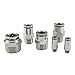 Industrial BSPT Quick Couplers - 5pcs Brass Pneumatic Fittings for 4-12mm Tube & 1/8 1/2 Thread(Pc8-02)