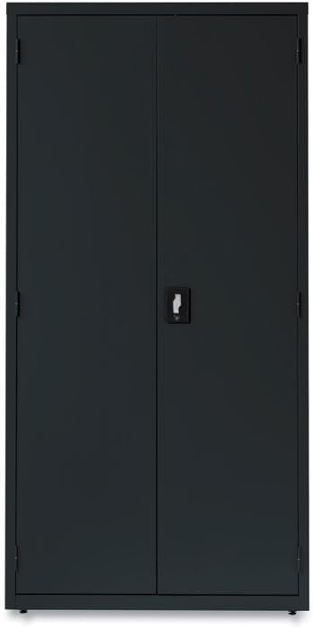 Alera 25767 36 in. x 18 in. x 72 in. 5 Shelves Economy Assembled Storage Cabinets - Black