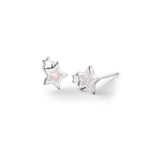 Boma Jewelry Sterling Silver Double Star Stud Earring