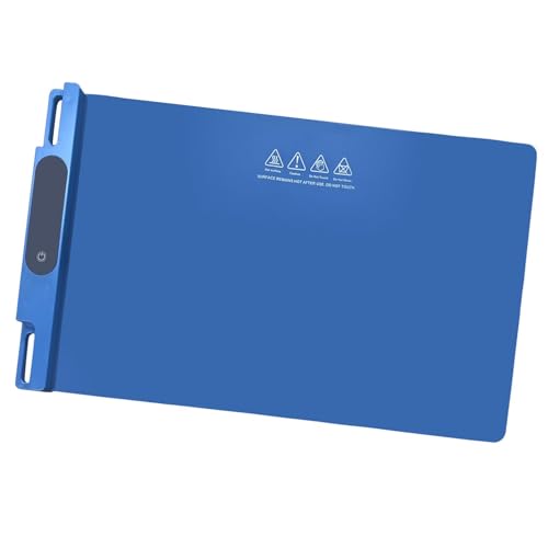 SQUDYO 電気ウォーミングトレイ ロール収納設計 フードウォーマー 8段階温度調整 シリコン製 6タイマー設定 多用途対応 家庭用パーティーに適用, 青