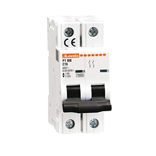Interruptor magnetotérmico 10 kA con curva C y 2 polos para alta potencia