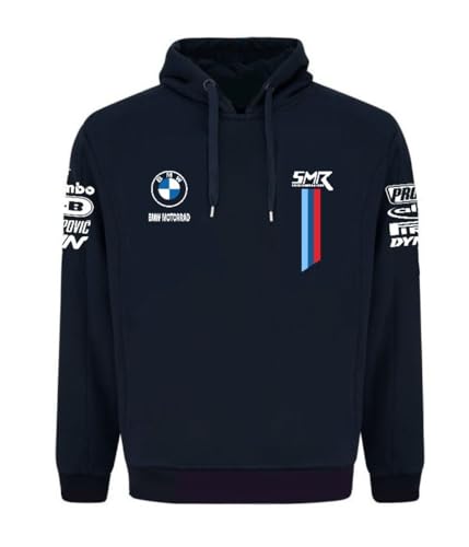 PRORACER Felpa con cappuccio invernale grassa Uomo Replica Squadra WSBK BMẂ SMR Motorrad (M)