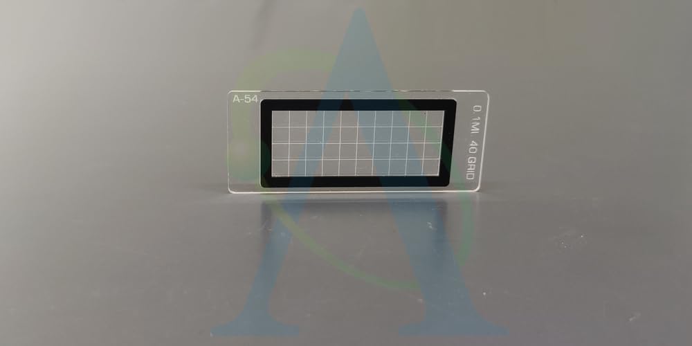 Zooplankton Counting Chamber 1mL 40 Grid | Sedgewick Rafter Plankton Slide | Plankton & Ascaris Egg Counting Chamber for Microscope | Water Testing Lab Equipment-image-18