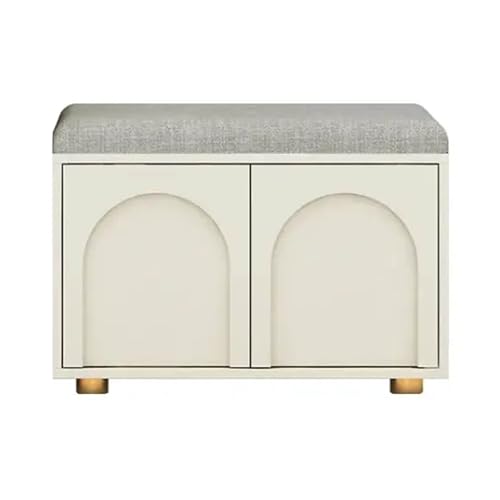 Banc d'entrée avec compartiments pour optimiser l'espace du salon et de la chambre - 2