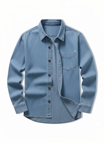 Lymio Shirt for Men | Denim Shirt for Men | Regular Fit Stylish L...
