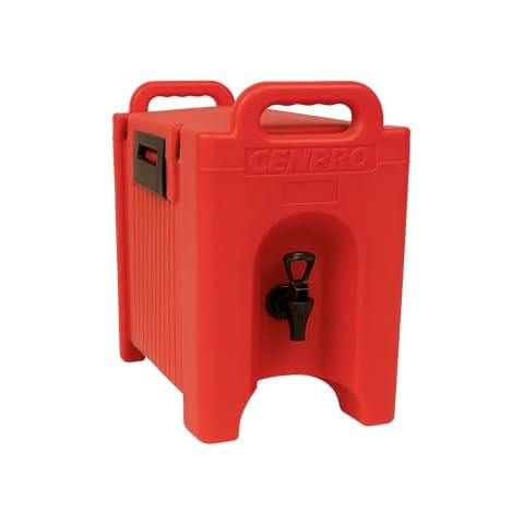 CenPro Commercial Beverage Dispenser 2.5 Gallon Insulated Hot and Cold Beverage Dispenser/Server, NSF, Red (29A-185) Cover