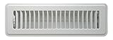 Accord ABFRWH210 Floor Register with Louvered Design, 2-Inch x 10-Inch(Duct Opening Measurements), White