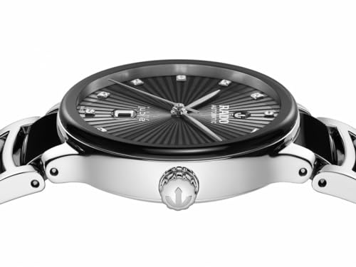 Rado Centrix Automatic Diamonds with Black Dial and Date Display with Swiss Automatic Movement3