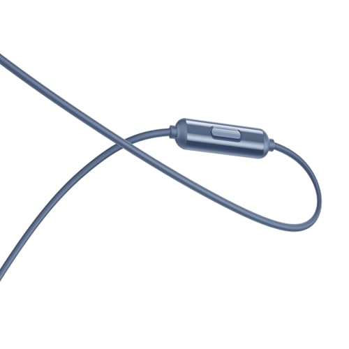 Image of Buds 3 Wired in Ear Earphones with Mic Compatible with Realme, 9mm Bass Boost Driver, Tangle-Free Braided Cable, 3.5mm Audio Jack and One-Button Remote (Blue)