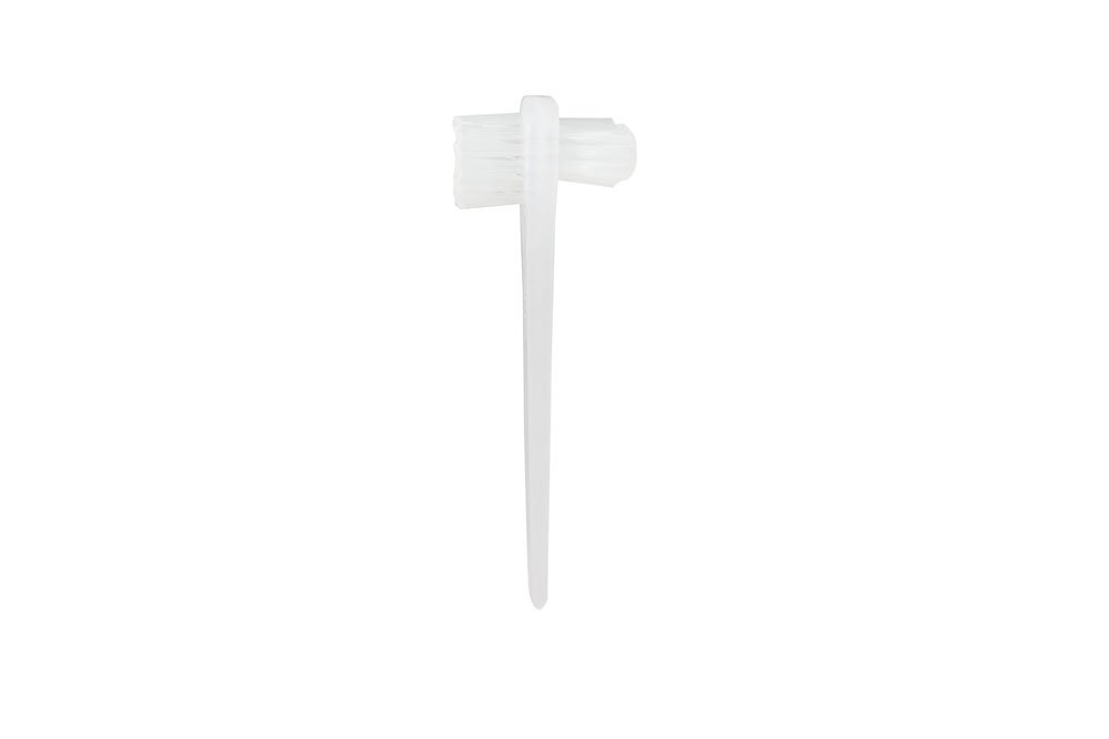 Dukal TBDEN Denture Toothbrush Two-Sided Clear Polypropylene Bristles Clear Handle Pack of 1440