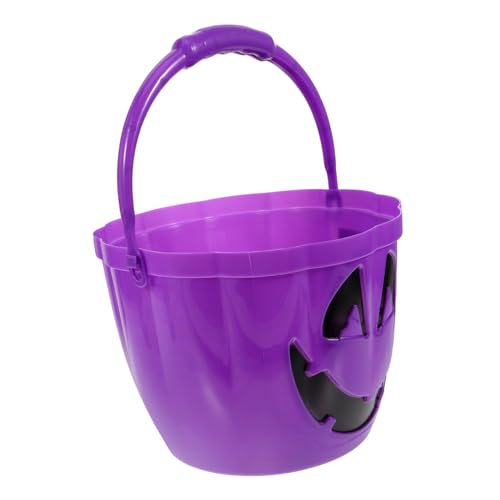 ibasenice Cubo De Calabaza Halloween Luminoso Bolsa De Dulces Para Fiestas Decoración Divertida Para Recolección De Golosinas Para Carnaval y Halloween