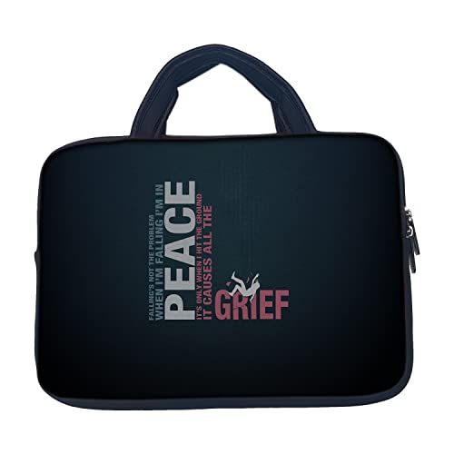 Image of TheSkinMantra Chain Laptop Sleeve Bag Compatible with Laptop /Macbooks /Chrombook /Notebook /Zbook (13.3 Inch [Handle], Peace)
