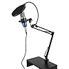 VBXCMLDPO BM800 USB Condenser Microphone Kit, Professional Studio Recording Mic with Flexible Boom Arm, One - Directional Pickup for PC Desktop Laptop Streaming Singing Podcasting (blue+silver) #4