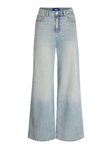 JJXX Jxtokyo Wide HW Jeans R6167 Dnm Noos, Mezclilla De Color Azul Claro, 27W / 34L Mujeres