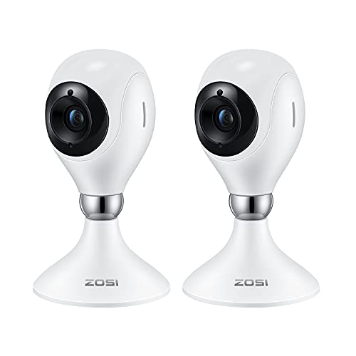ZOSI 2pack C611 1080P Home WiFi Security Camera with Night Vision & 2-Way Audio, Smart Wireless IP Cam Support Motion…