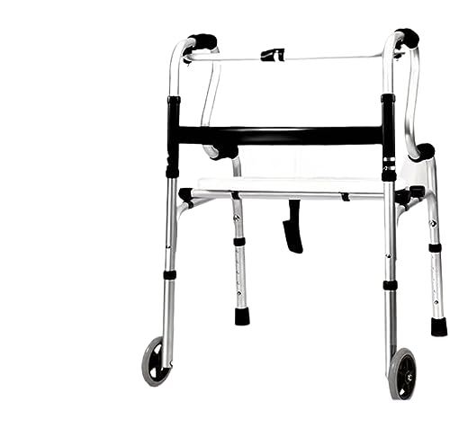 高齢者の歩行補助具歩行アルミニウム合金障害者四足松葉杖歩行補助具高齢者歩行器 (厚手のステンレス鋼の二重曲げ + 回転風呂座板 + プーリー)