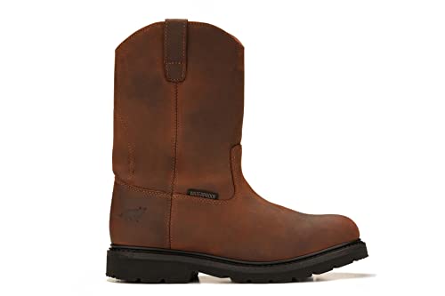 Golden Fox 12236WP Waterproof 11" Pull On Wellington Wedge Lightweight Outsole for Construction Farming and Ranching2