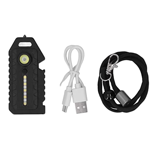 Garosa Linterna de Bolsillo Llavero Multifunción Abrebotellas Linternas Silbato Impermeable Luz de Emergencia con Múltiples Modos de Iluminación Luz Blanca Luz Roja Luz Azul con Cordón
