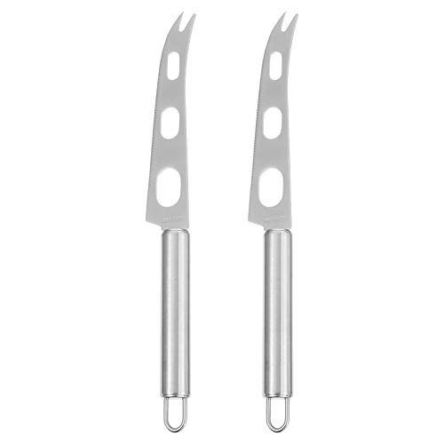 Hemoton 2pcs Stainless Steel Cheese and Butter Cutter Ergonomic Design