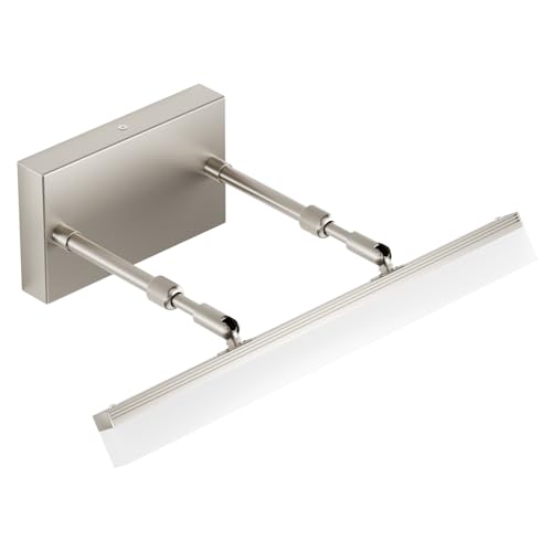 Image of Aipsun Brushed Nickel Vanity Light 16 inch Modern Wall Sconces Adjustable LED Bathroom Light Fixtures Over Mirror Rotatable Vanity Lighting 5500K