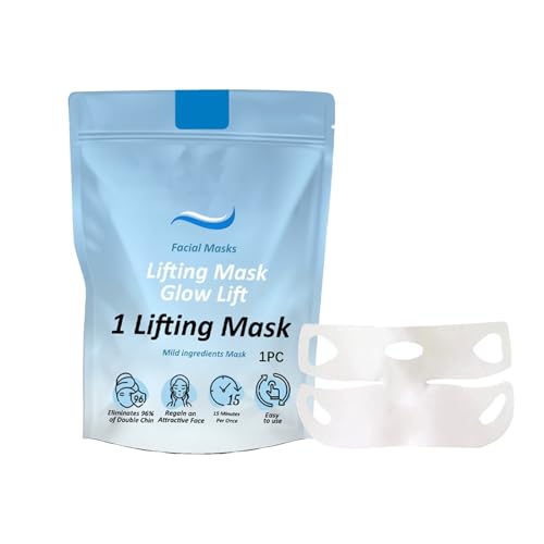 Chinology - Mascarilla facial de colágeno para reafirmar y reafirmar la piel, doble mentón y mandíbula, Chinology, barbilla, doble mentón