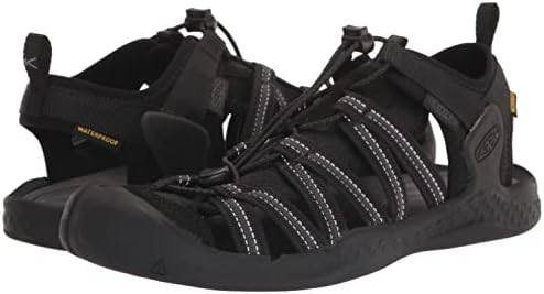 KEEN Men's Drift Creek H2 Closed Toe Water Sandals, Black/Black, 11 | Image 6